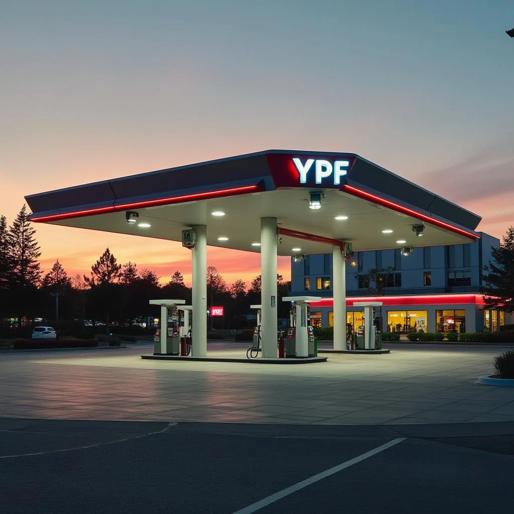 Estación YPF moderna